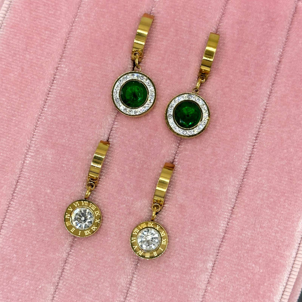 Earrings, 18K Gold Plated Steel 90305-0