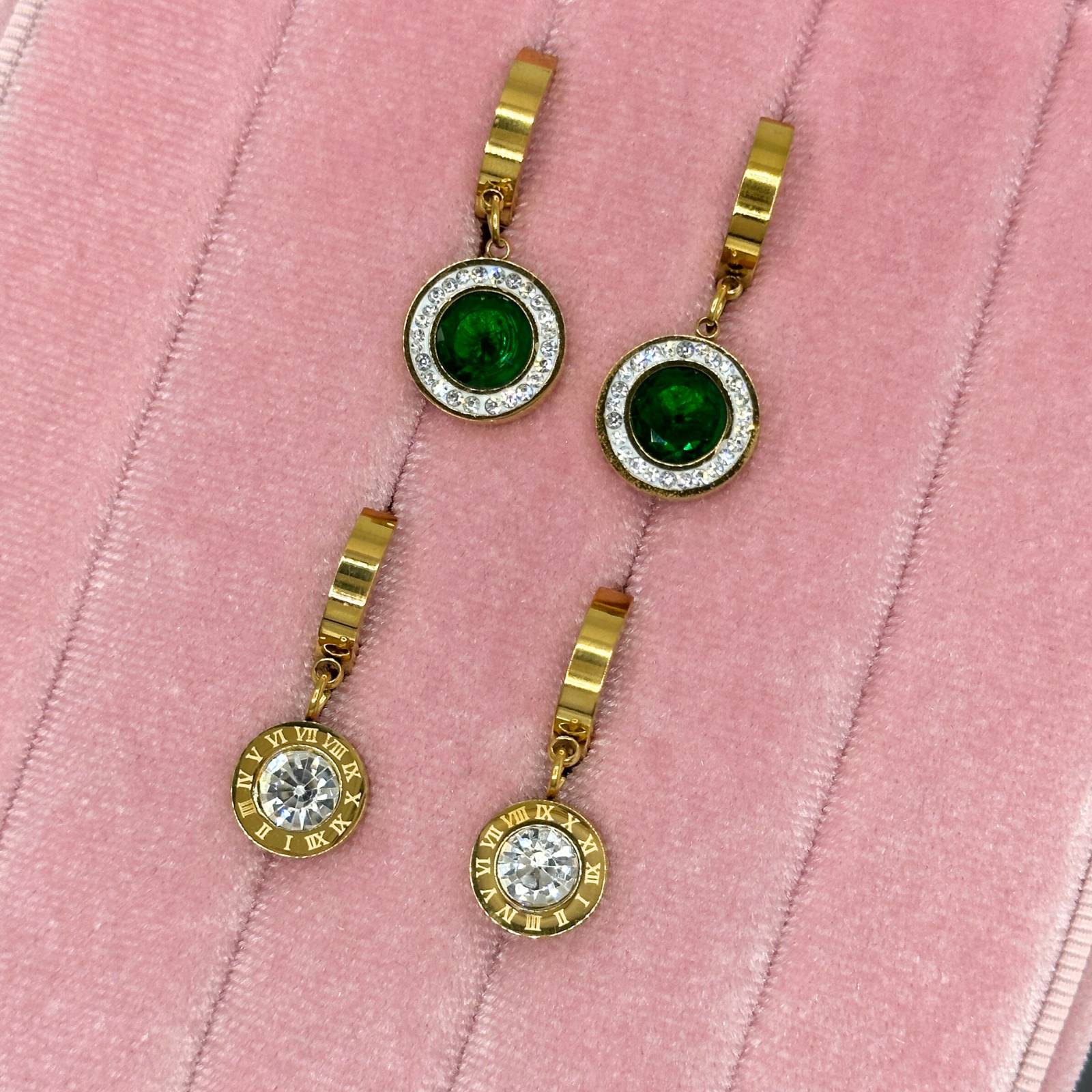 Earrings, 18K Gold Plated Steel 90305-0