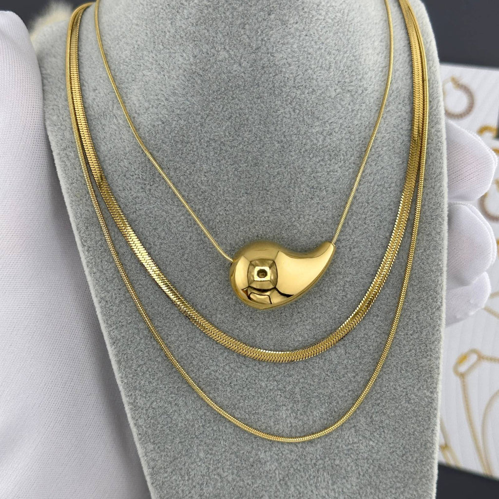 Necklace, 18K Gold Plated Steel 87287-0