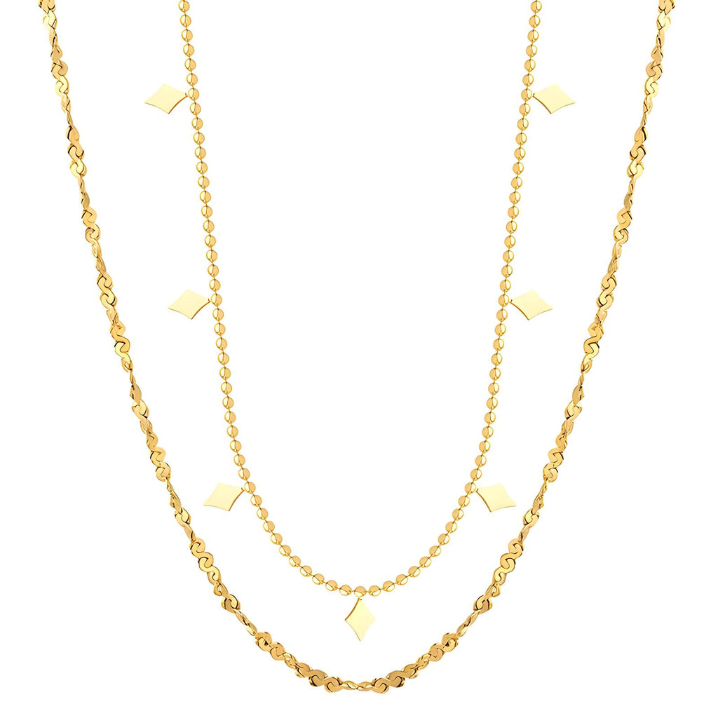 Necklace, 18K Gold Plated Steel 87831-0