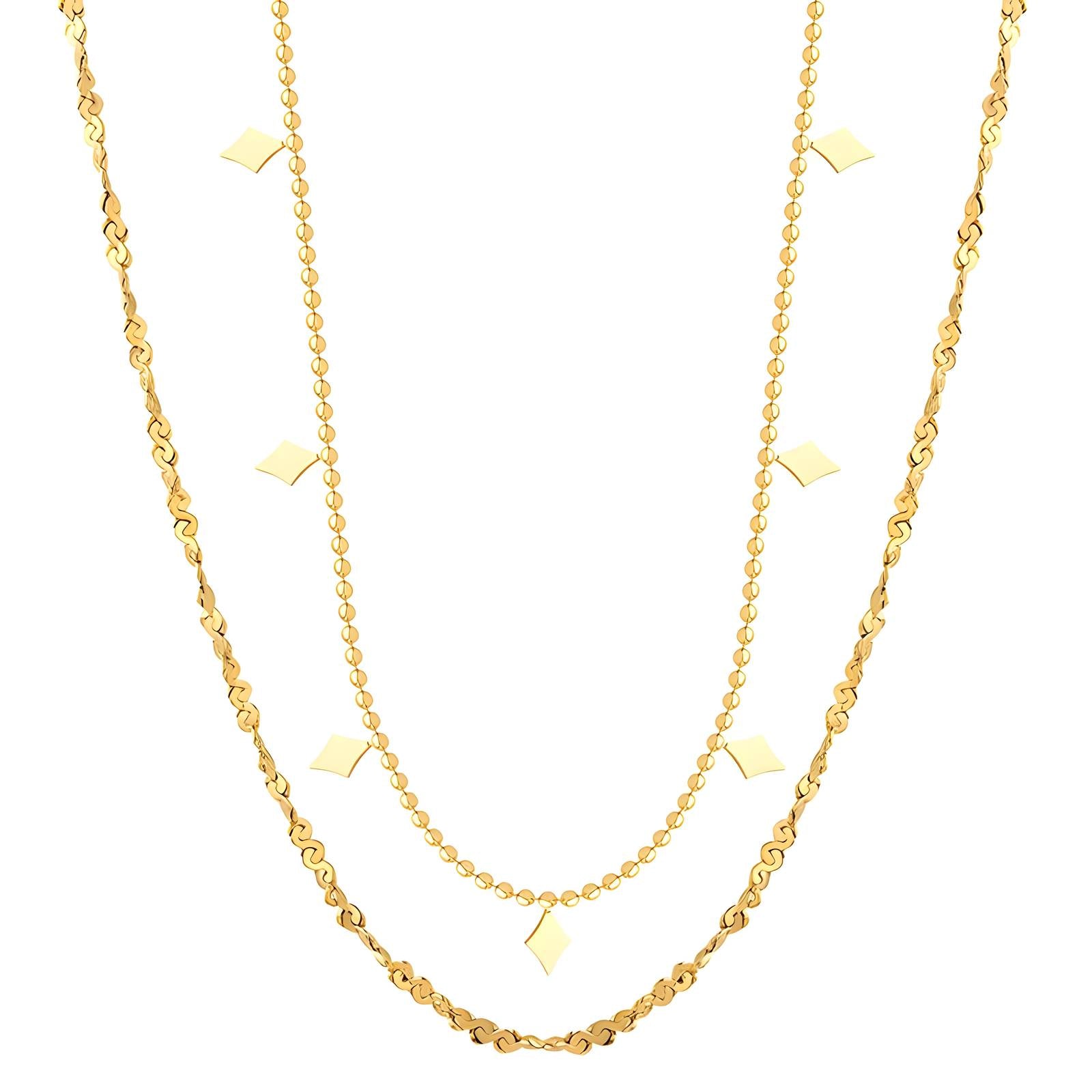 Necklace, 18K Gold Plated Steel 87831-0