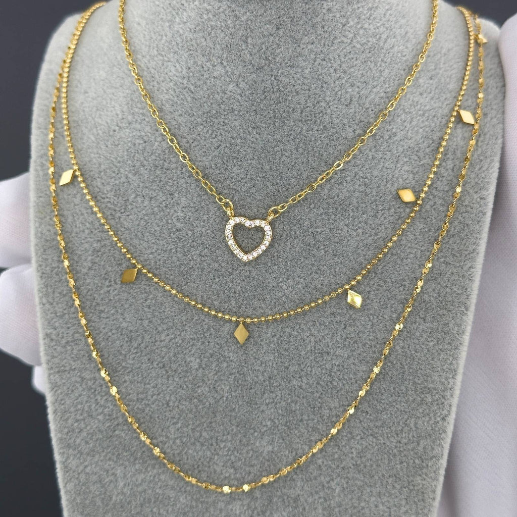 Necklace, 18K Gold Plated Steel 87831-0