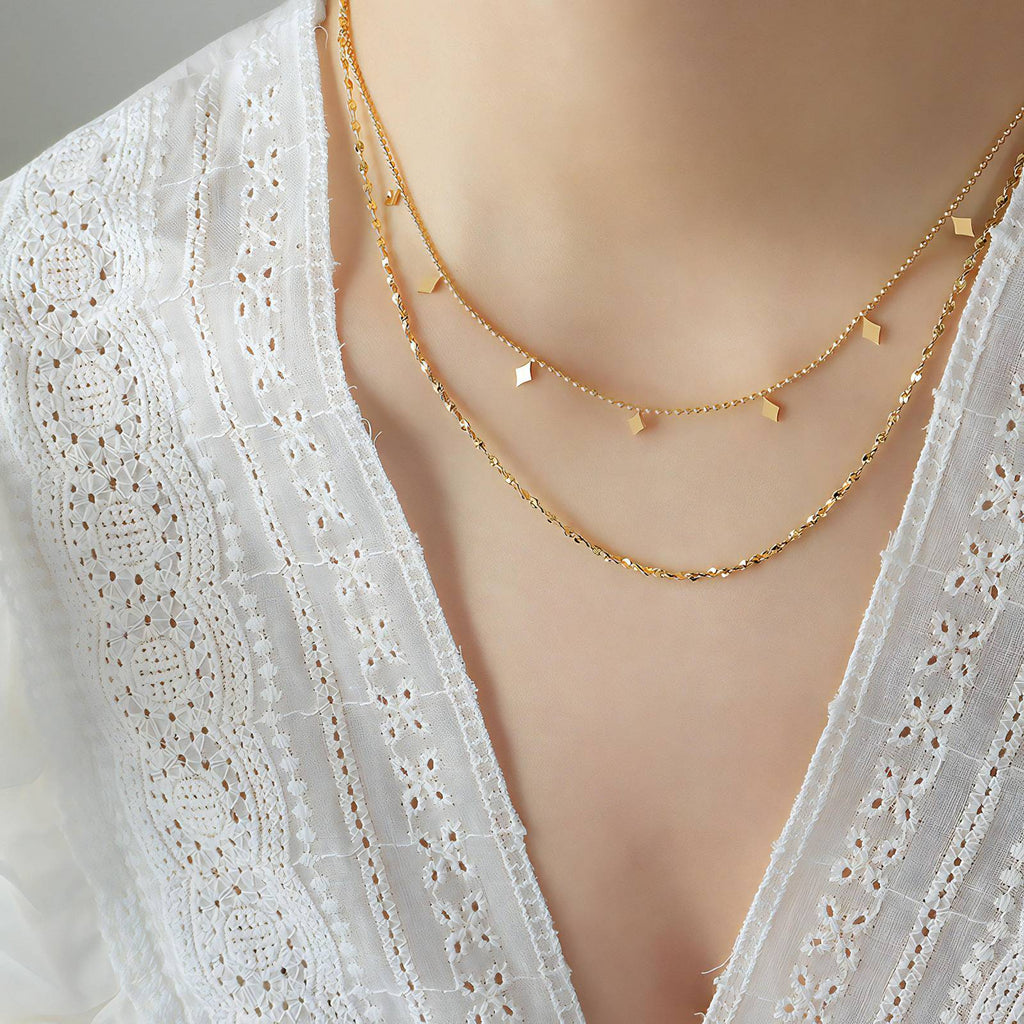 Necklace, 18K Gold Plated Steel 87831-0