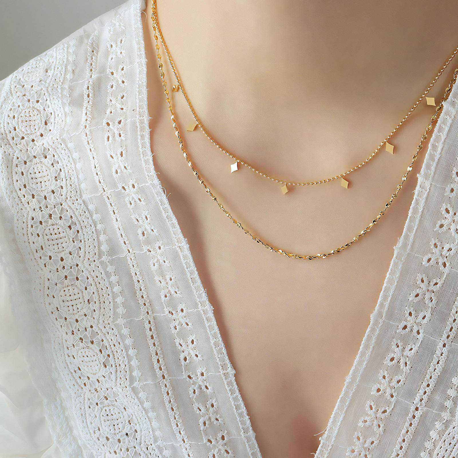 Necklace, 18K Gold Plated Steel 87831-0