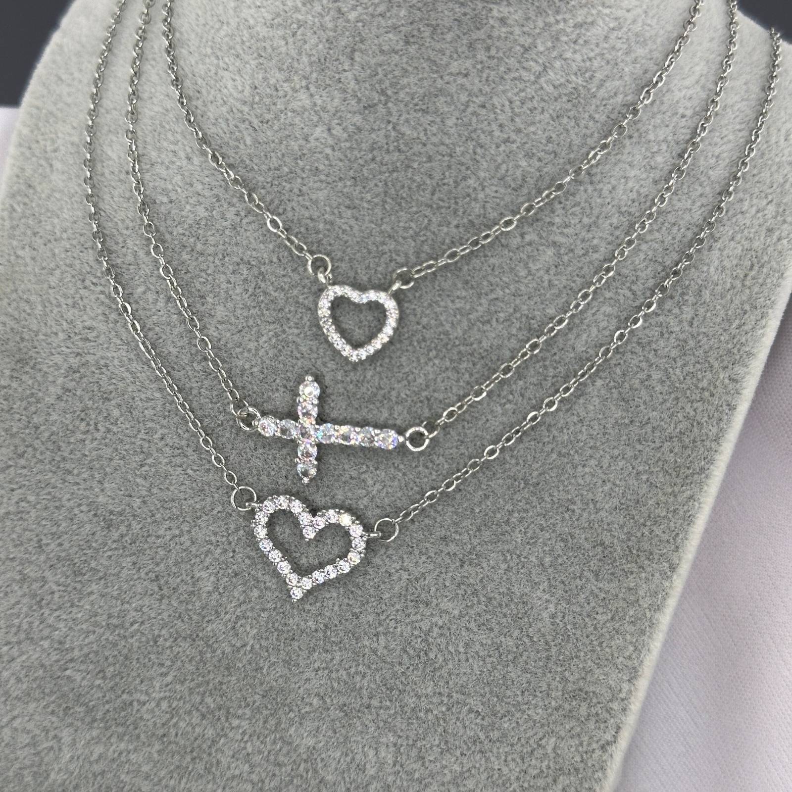 Heart Necklace, Stainless Steel 88307-0