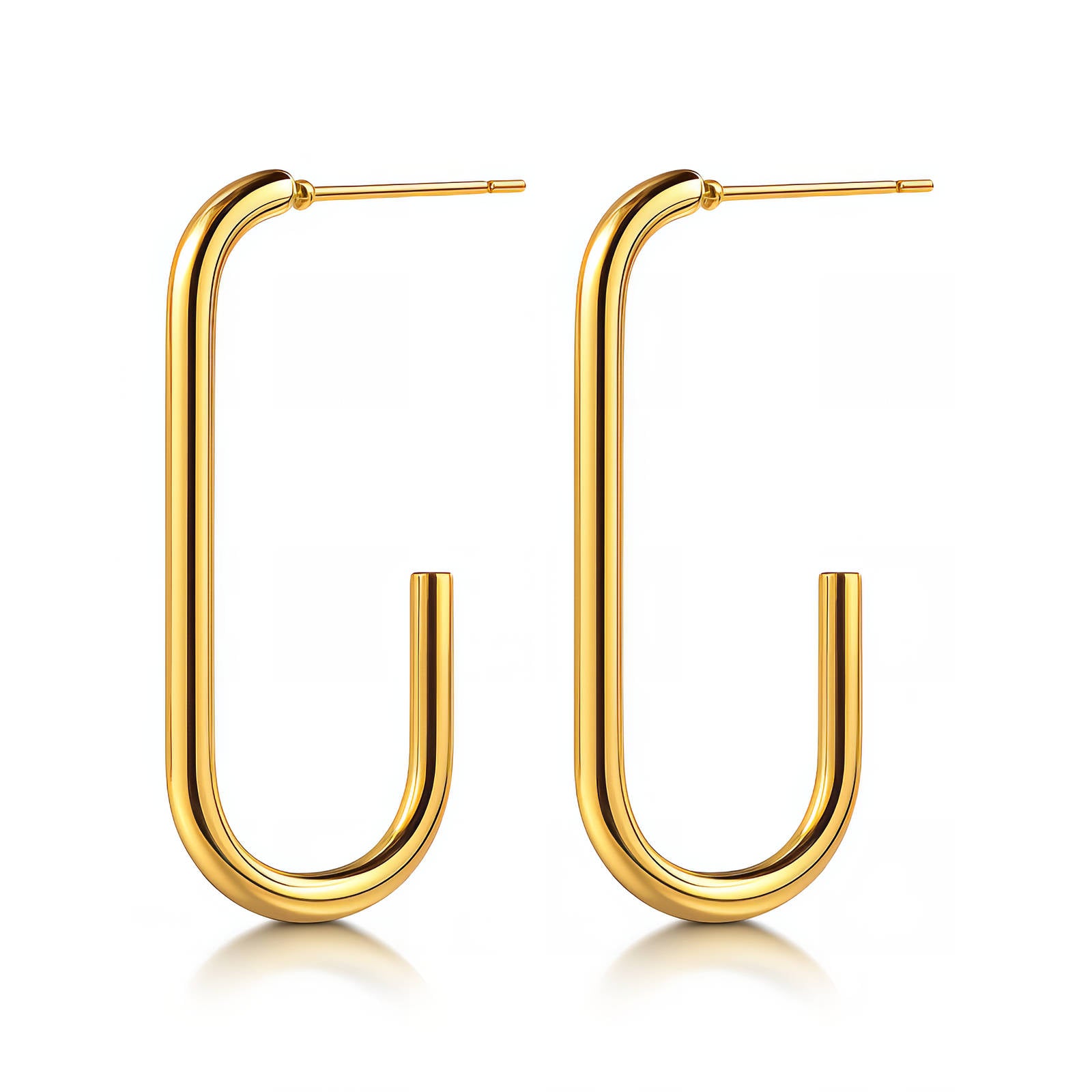 Earrings, 18K Gold Plated Steel 87206-0