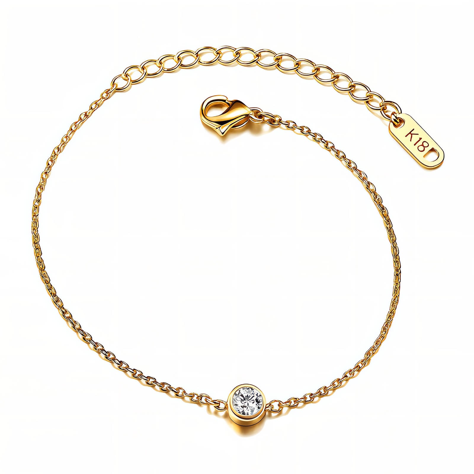 Bracelet, 18K Gold Plated Steel 87288-0