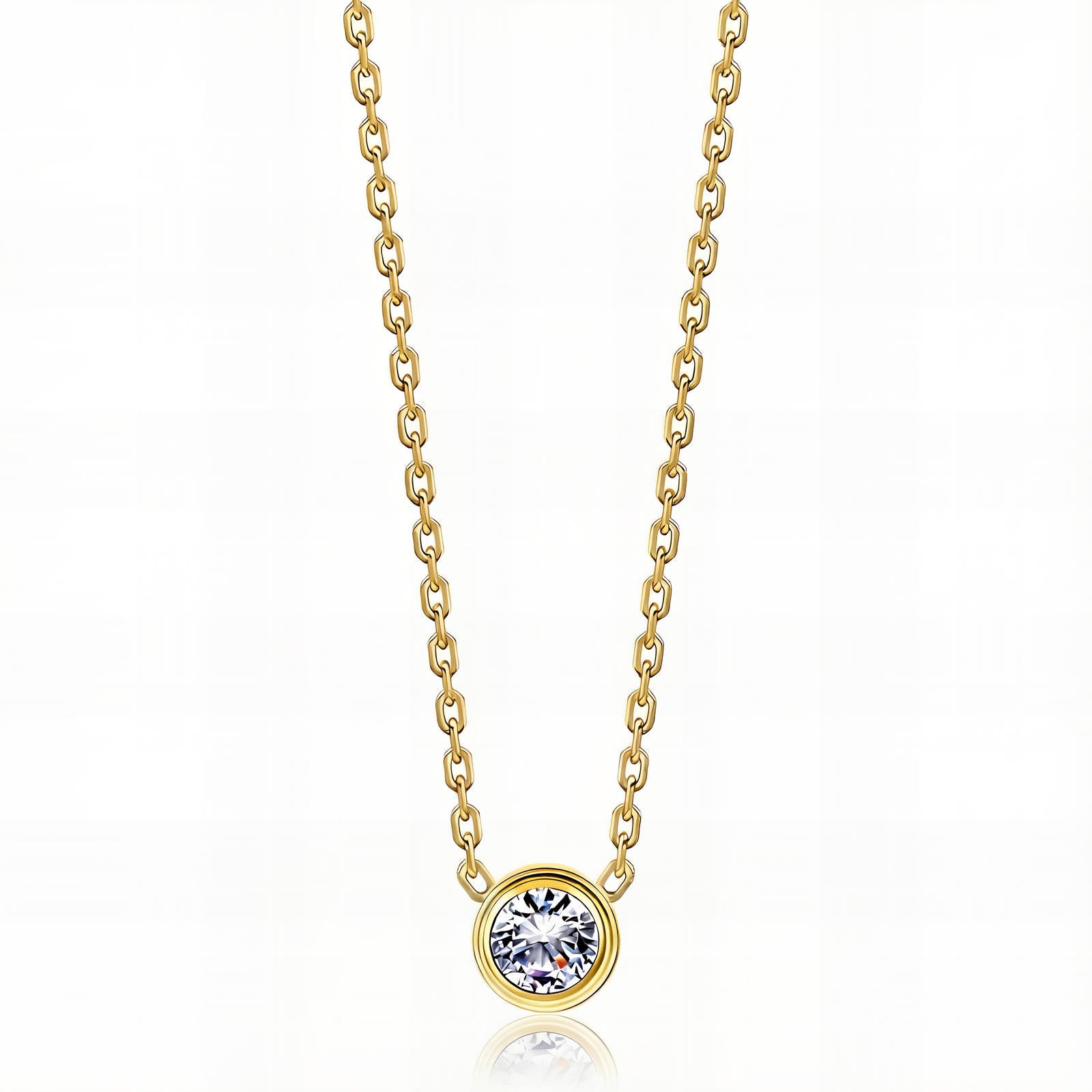 Necklace, 18K Gold Plated Steel 87348-0