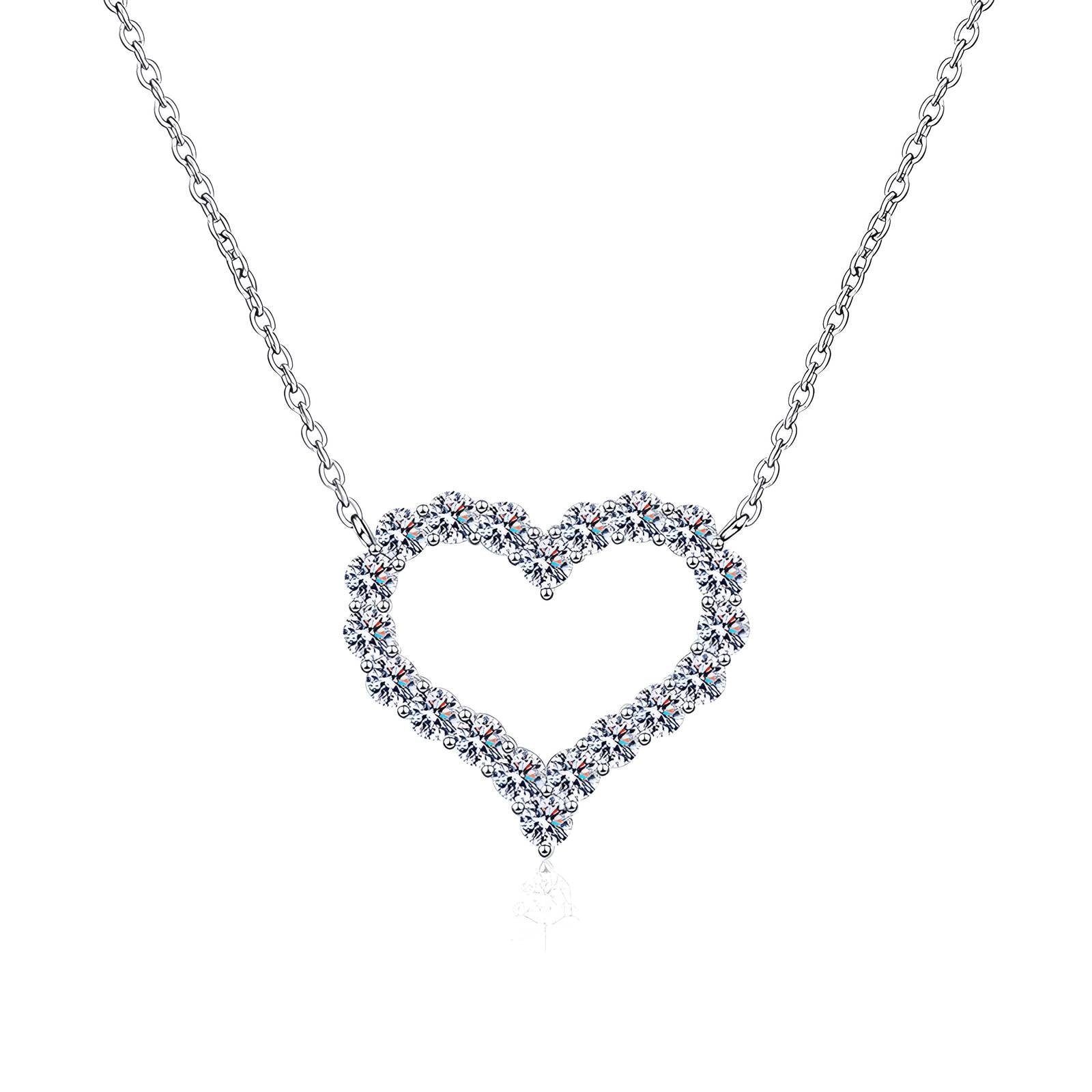 Heart Necklace, Stainless Steel 88307-0