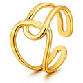 Ring, 18K Gold Plated Steel 89639-0