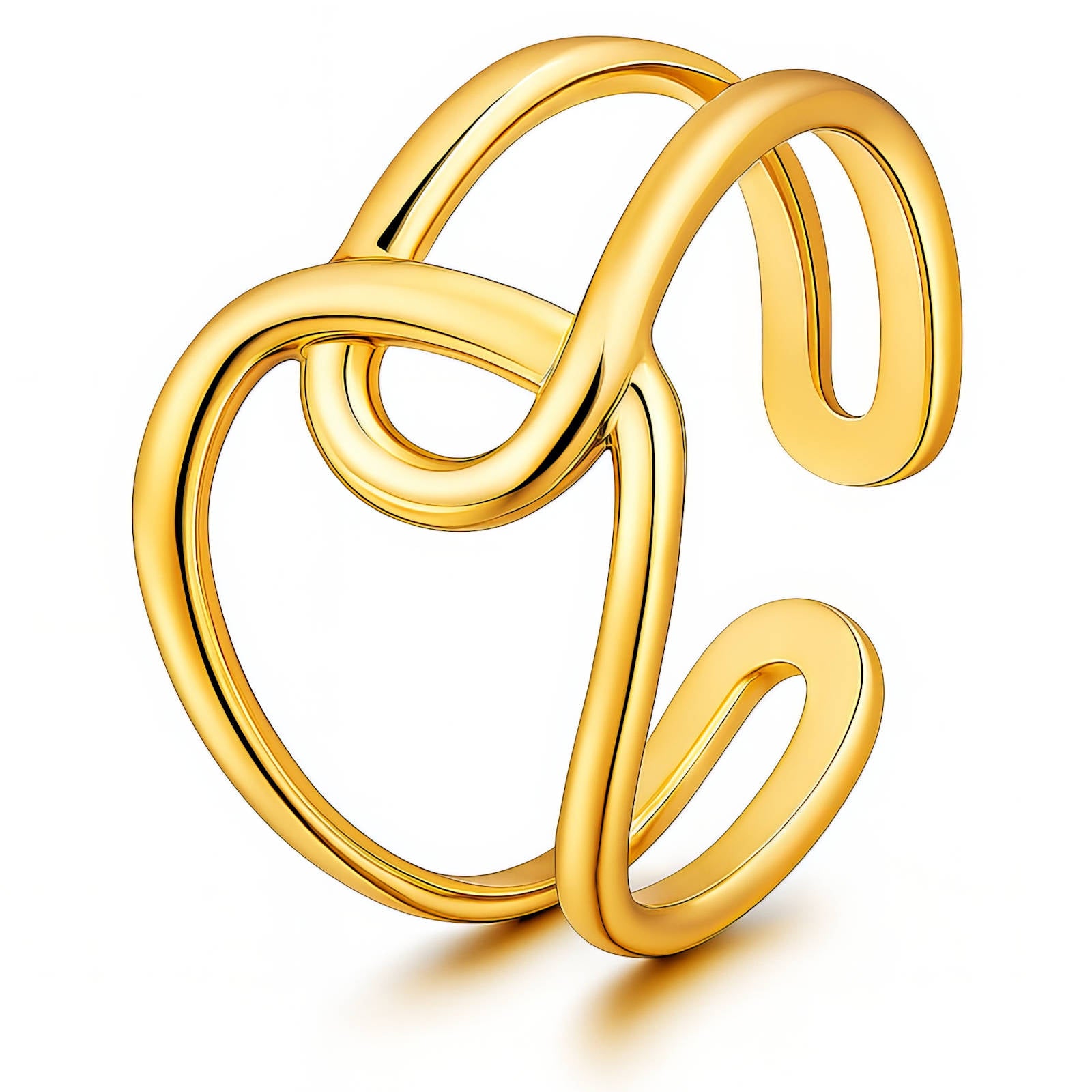 Ring, 18K Gold Plated Steel 89639-0