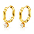 Earrings, 18K Gold Plated Steel 90276-0