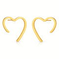 Hearts Earrings, 18K Gold Plated Steel 90326-0