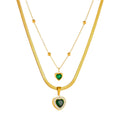 "Hearts" Necklace, 18K Gold Plated Steel 90328-0