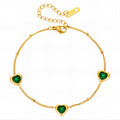 Hearts Bracelet, 18K Gold Plated Steel 90346-0