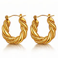 Earrings, 18K Gold Plated Steel 90610-0