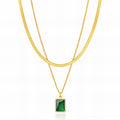 Necklace, 18K Gold Plated Steel 91374-0