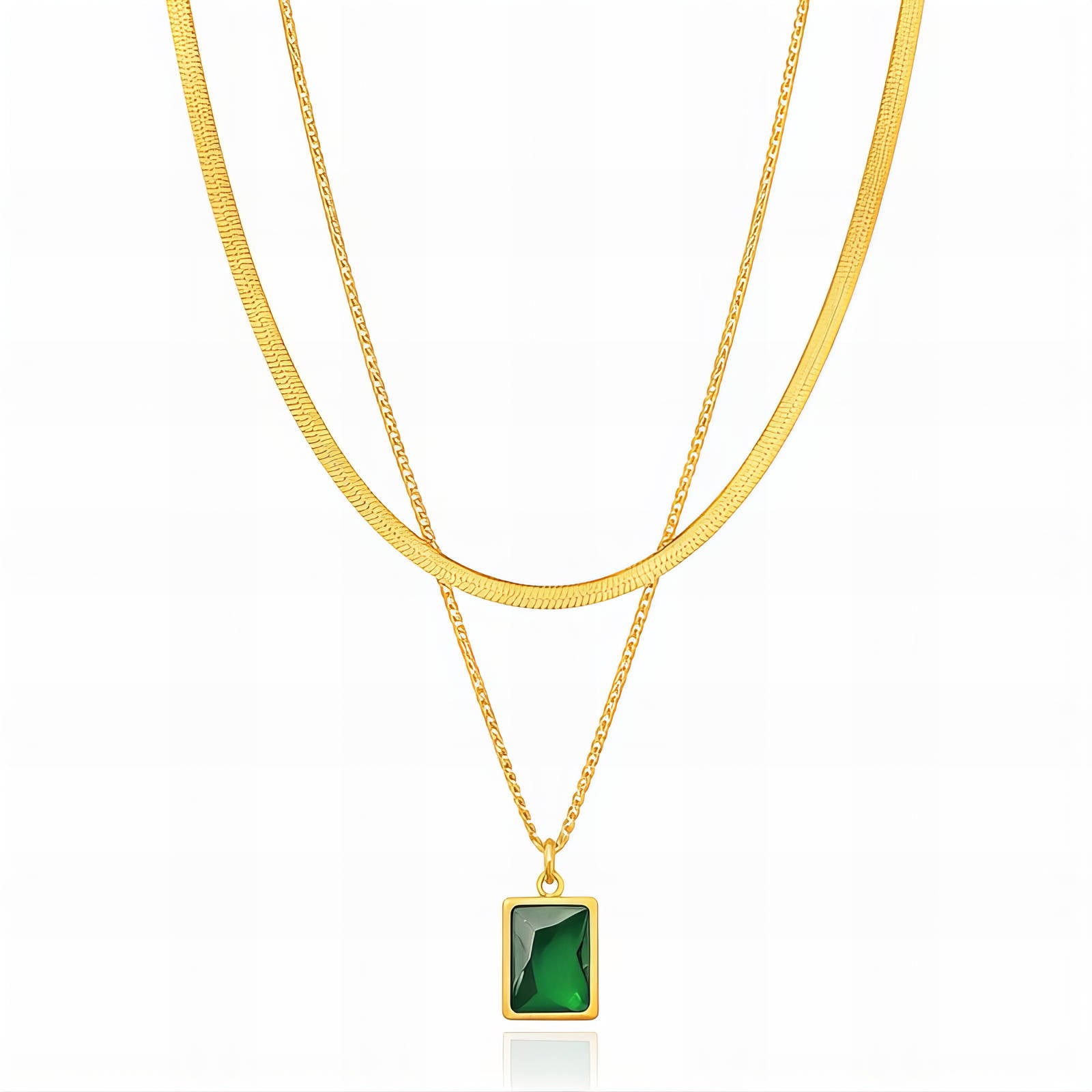 Necklace, 18K Gold Plated Steel 91374-0