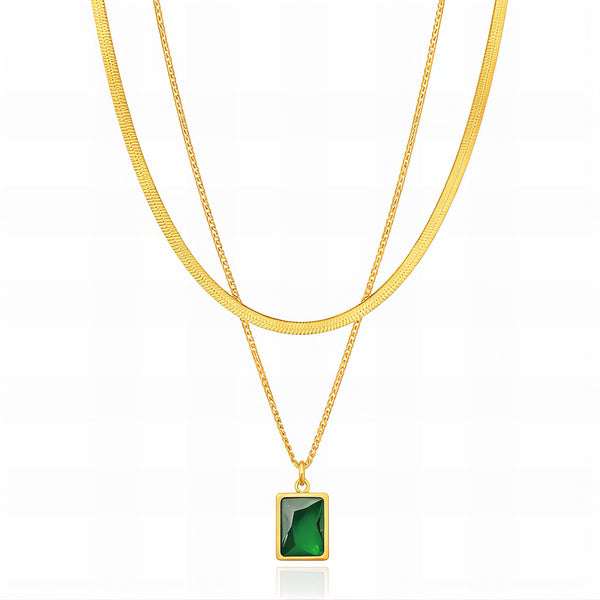 Necklace, 18K Gold Plated Steel 91374-0