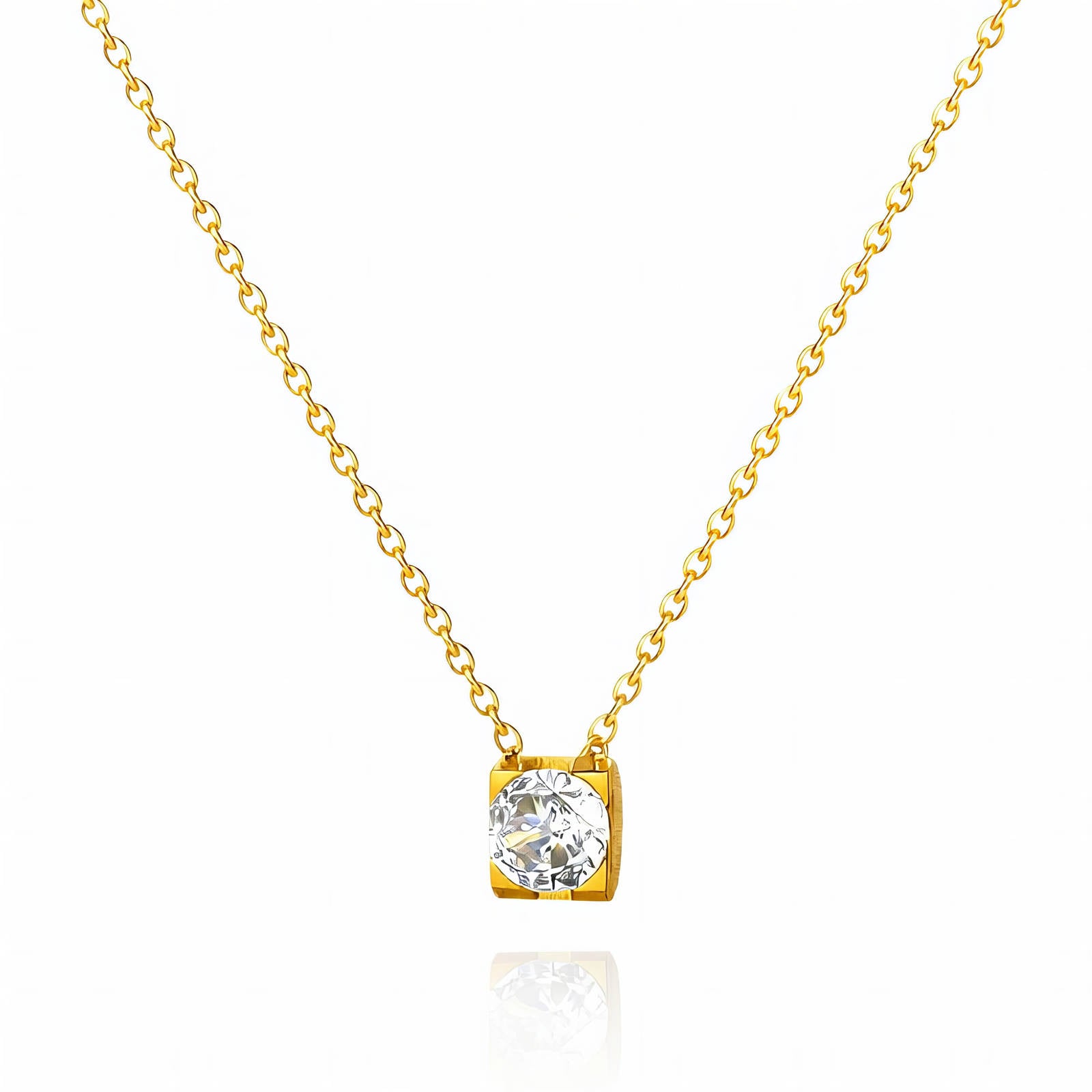 Necklace, 18K Gold Plated Steel 91399-0