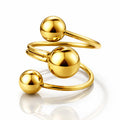 Ring, 18K Gold Plated Steel 91593-0