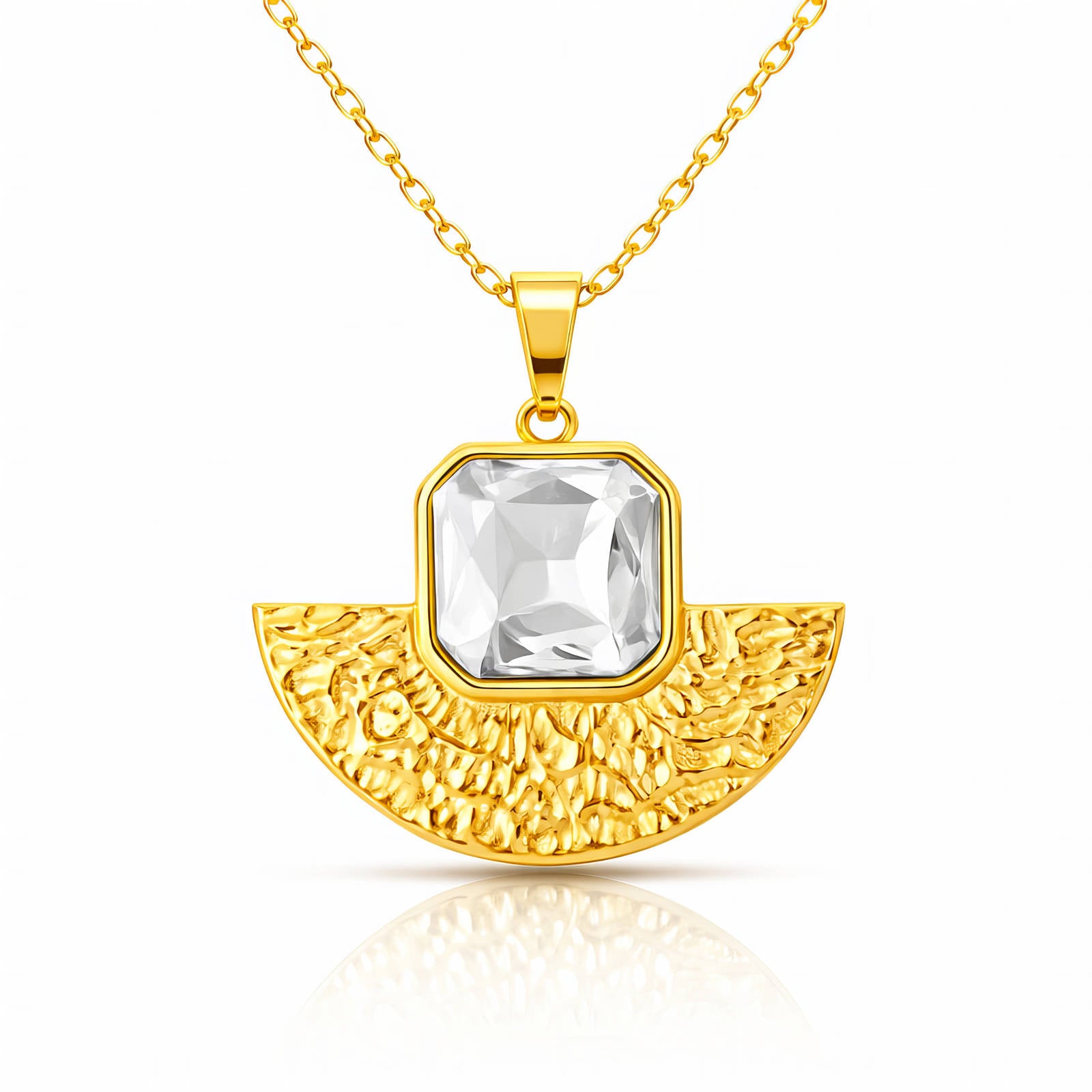 Necklace, 18K Gold Plated Steel 91830-0