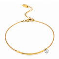 Anklet, 18K Gold Plated Steel 91194-0