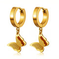 "Butterflies" Earrings, 18K Gold Plated Steel 87959-0