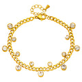 Bracelet, 18K Gold Plated Steel 90689-0
