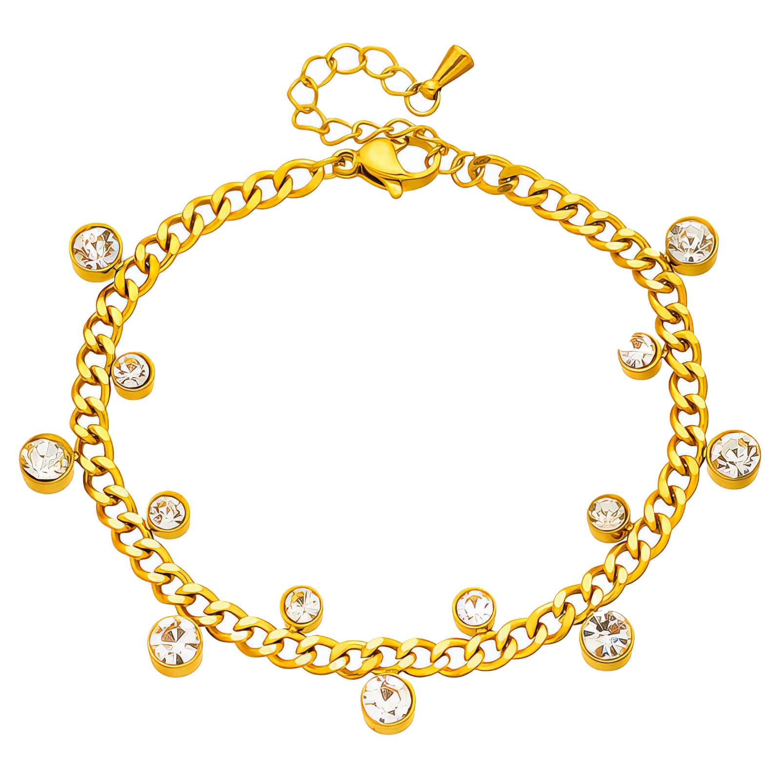 Bracelet, 18K Gold Plated Steel 90689-0
