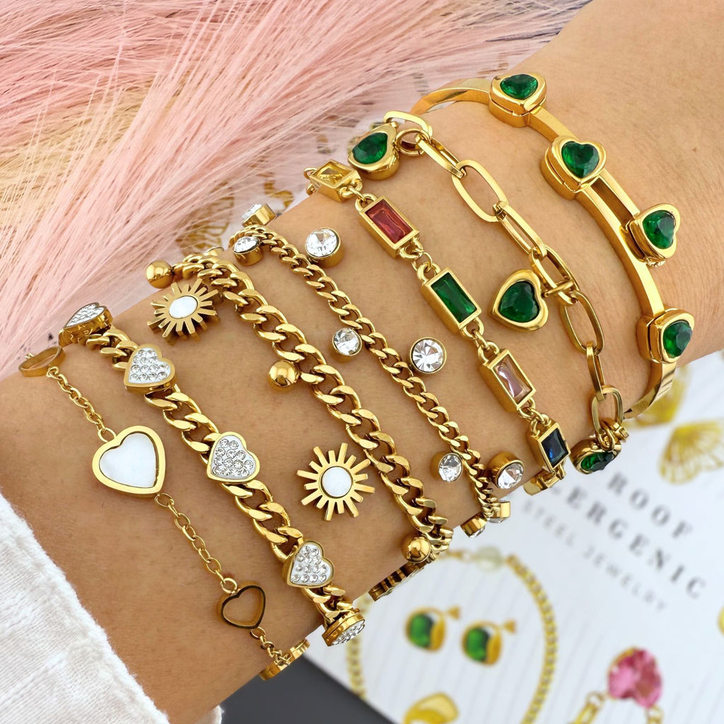 Bracelet, 18K Gold Plated Steel 90689-0