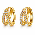 Earrings, 18K Gold Plated Brass 89984-0