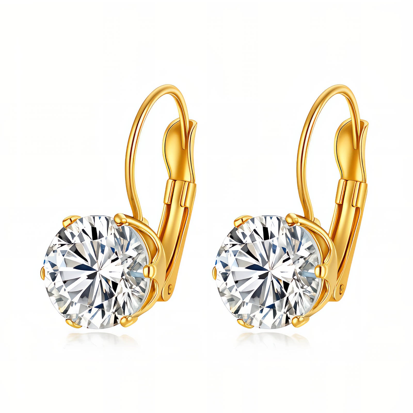 Earrings, 18K Gold Plated Steel 87402-0