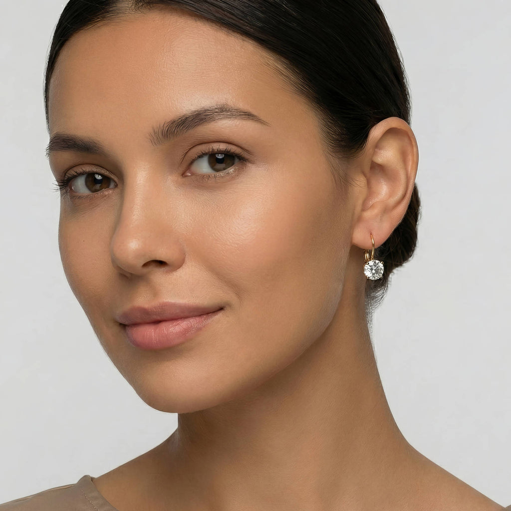 Earrings, 18K Gold Plated Steel 87402-0