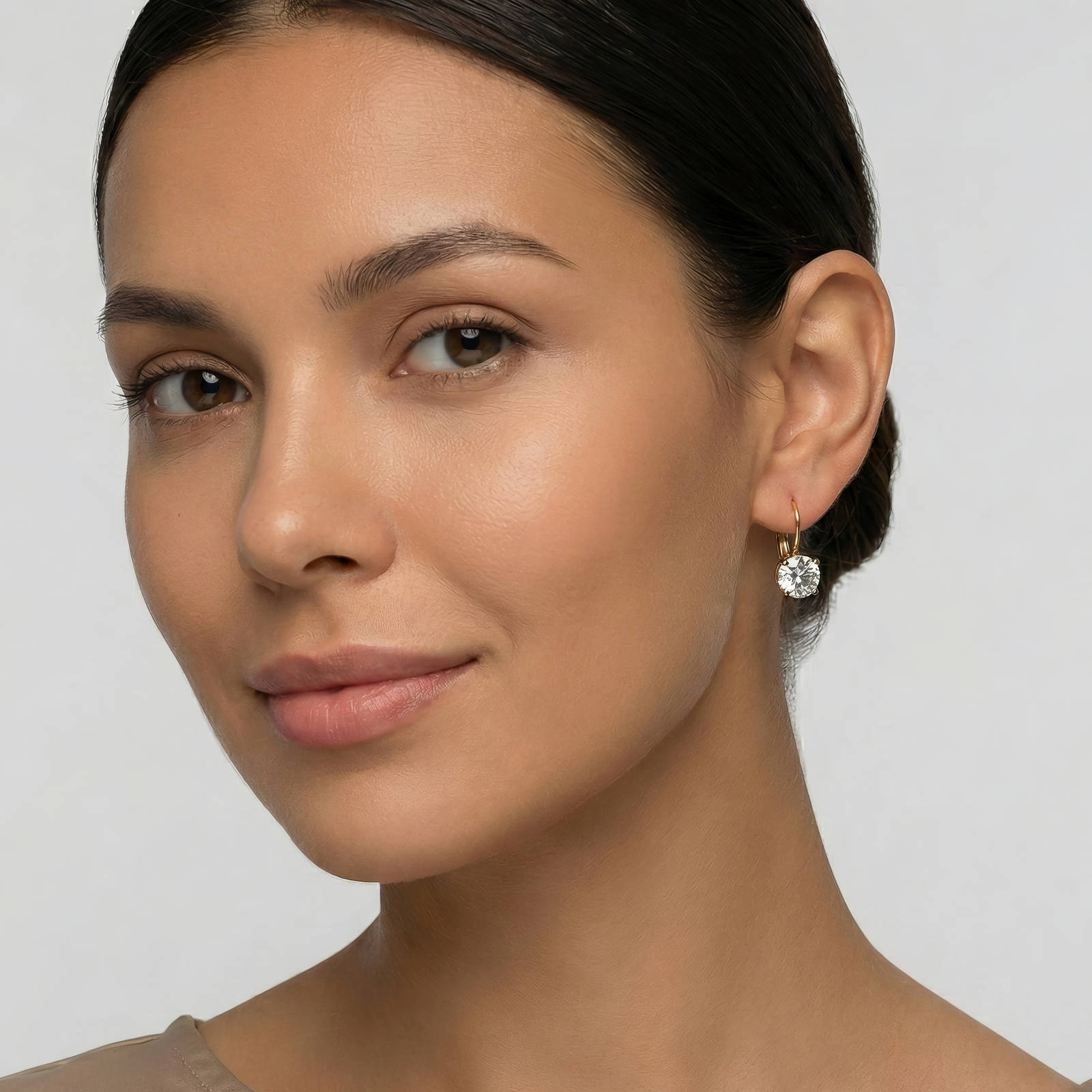 Earrings, 18K Gold Plated Steel 87402-0