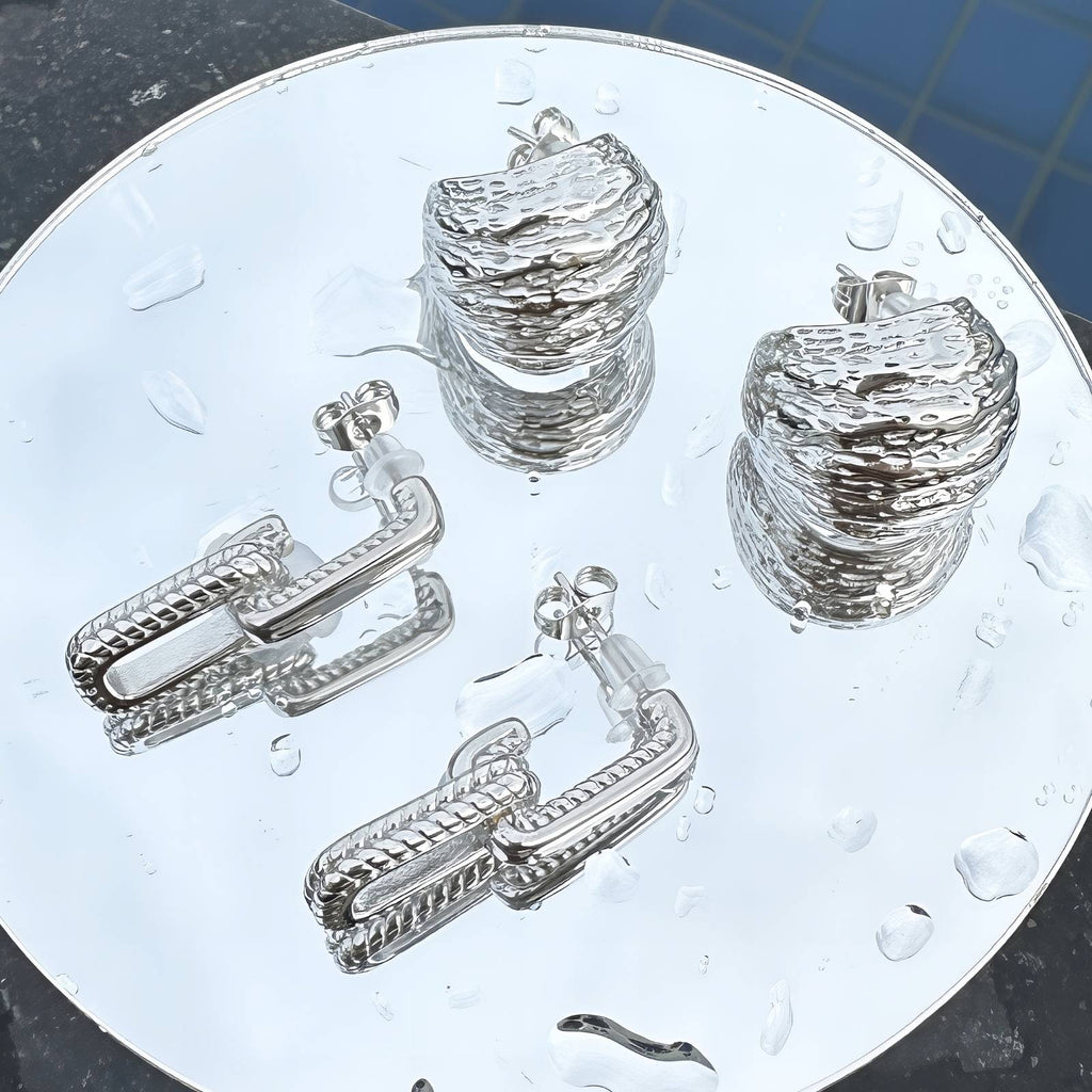 Earrings, Stainless Steel 88220-0