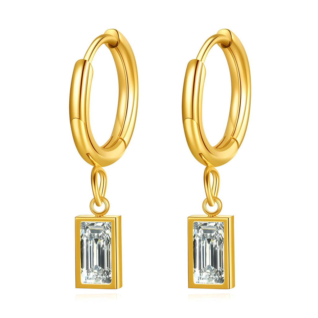 Earrings, 18K Gold Plated Steel 87410-0