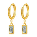 Earrings, 18K Gold Plated Steel 87410-0