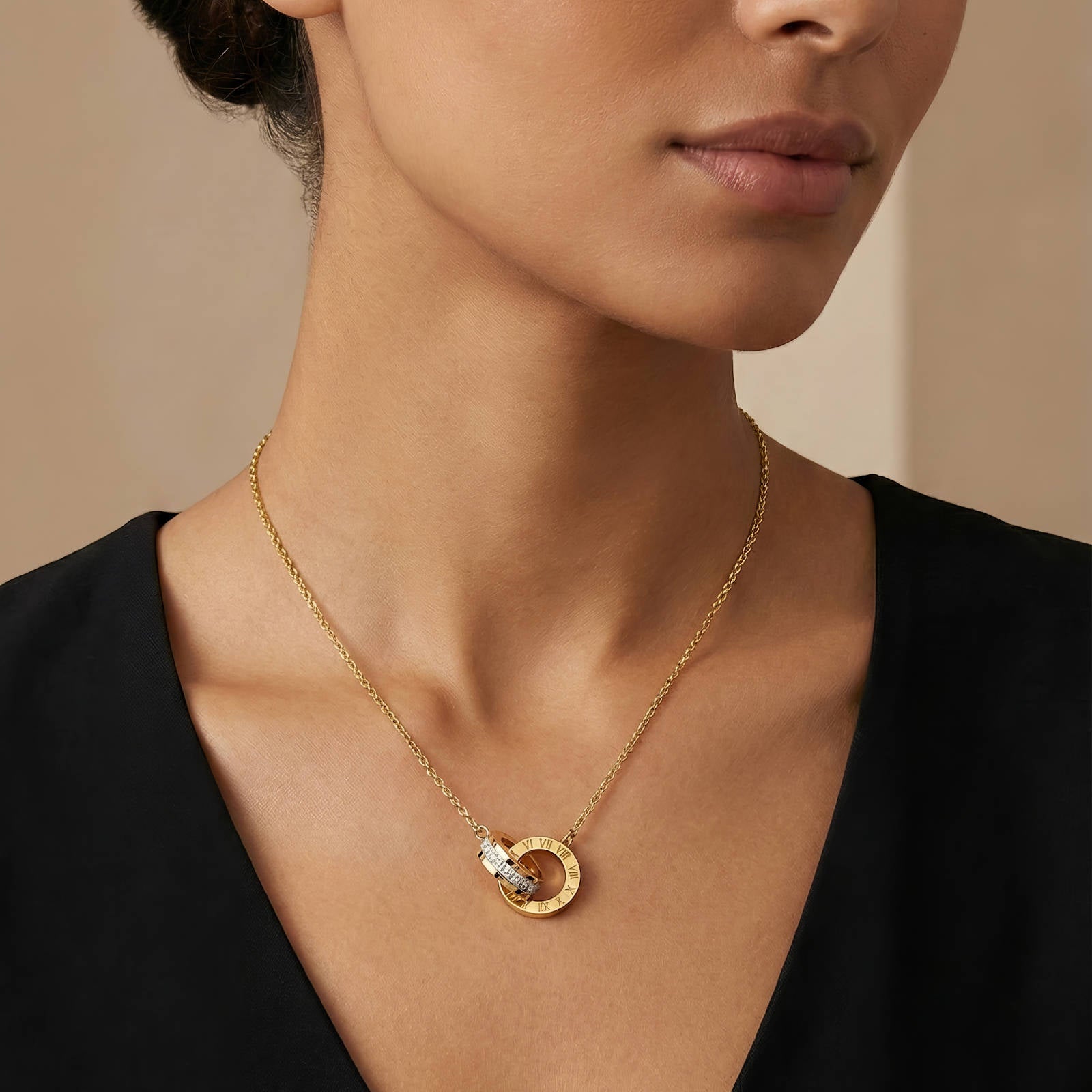 Necklace, 18K Gold Plated Steel 87703-0