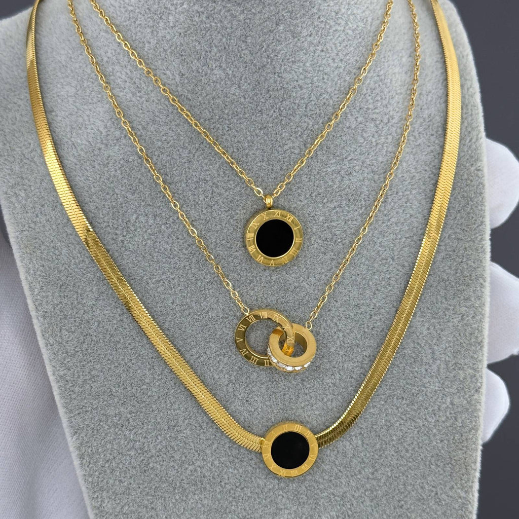 Necklace, 18K Gold Plated Steel 87703-0
