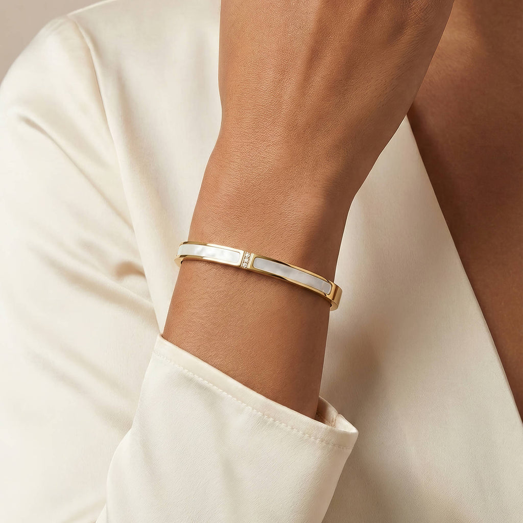 Bracelet, 18K Gold Plated Steel 87758-0