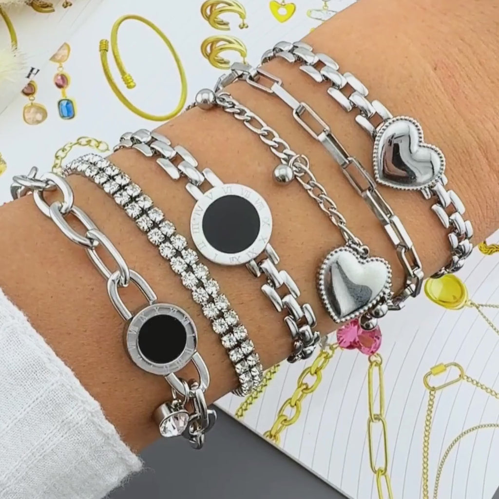 Bracelet, Stainless Steel 89464-0