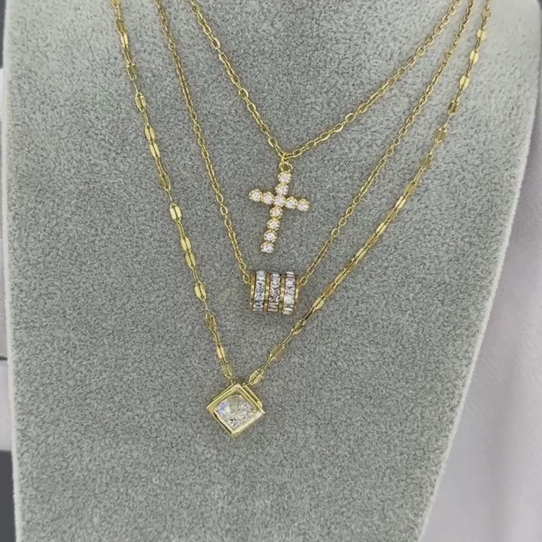 Necklace, 18K Gold Plated Steel 87964-0